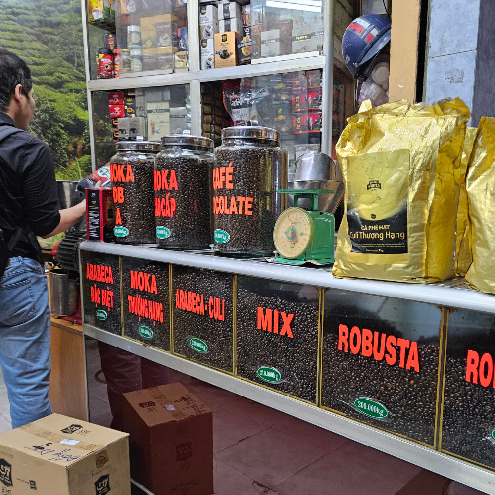 Finding local coffee beans as gift